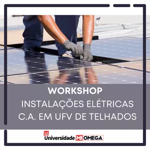 Imagem de capa para o Curso online Workshop: Instalações elétricas c.a. em UFV de telhados
