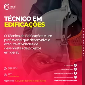 Imagem de capa para o Curso online Técnico De Edificações 