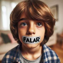 Criança com problemas de fala