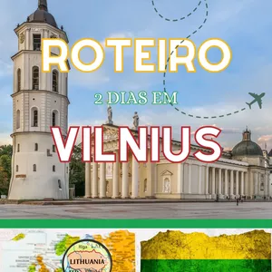 Imagem de capa para o Ebook Roteiro de 2 dias em Vilnius, na Lituânia: História e Cultura