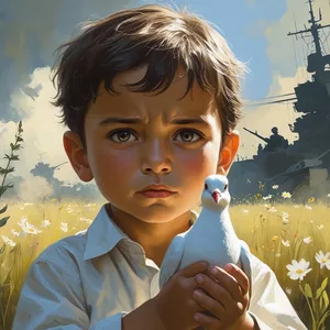 Imagem de capa para o Ebook Criança na guera