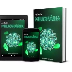 Imagem de capa para o Ebook Atitude Milionária, como alcançar a prosperidade financeira.