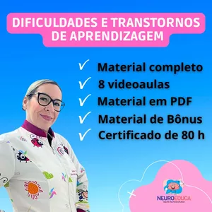 Imagem de capa para o Curso online Curso Dificuldades e Transtornos de aprendizagem