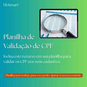 Imagem de capa para o Curso online Planilha de Validação de CPF