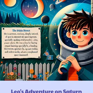 Cover image for Ebook Leo's Adventure on Saturn (Children's Book Collection: Adventures in Space with Leo)