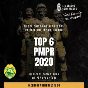SUPER COMBO DE SIMULADOS - TOP 6 PMPR 2020