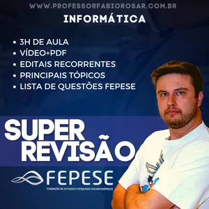 Imagem de capa para o Evento online Mega Revisão FEPESE 2024