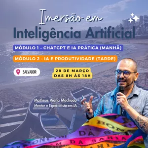 Imagem de capa para o Evento presencial Imersão em Inteligência Artificial 