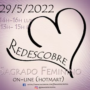 Imagem de capa para o Evento online Redescobre Coração III - Sagrado Feminino