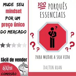 Imagem de capa para o Ebook 100 Porquês essenciais para mudar a sua vida - Dalton Ruan.