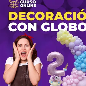 Imagen de portada para Curso online "Globomanía: El Arte de Decorar con Globos y Crear Magia