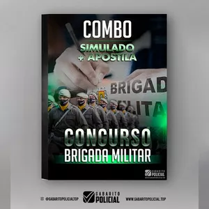Imagem de capa para o Ebook Combo Simulado + Apostila Concurso Soldado Brigada Militar - PM RS