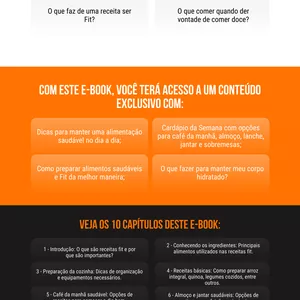 Imagem de capa para o Ebook Receitas Fit