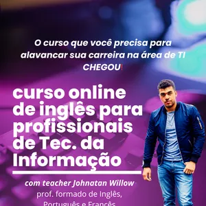 Imagem do curso INGLÊS PARA PROFISSONAIS DE TI - CURSO BÁSICO