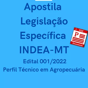 Imagem de capa para o Ebook Apostila Legislação Específica - Perfil Técnico Agropecuário