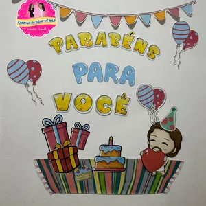 Imagem de capa para o Ebook Painel Aniversariante - Parabéns pra você! RECANTO DO SABER INFANTIL 