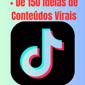 Imagem de capa para o Ebook + De 150 ideias de Conteúdos Virais