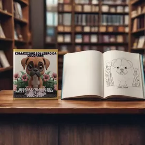 Cover image for Ebook 🐾 PACCHETTO DI LIBRO DA COLORARE: DOLCI CUCCIOLI DI CANI E GATTI (COLLEZIONE DI 20 VOLUMI)