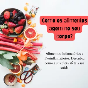 Imagem de capa para o Ebook Alimentos Inflamatórios e Desinflamatórios: Descubra como a sua dieta afeta a sua saúde