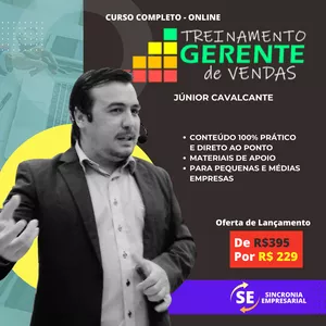 Imagem de Treinamento Gerente de Vendas criado por Júnior Cavalcante na hotmart