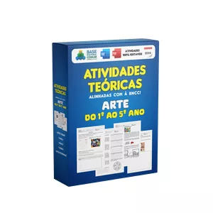 Imagem de capa para o Ebook Atividades Teóricas Prontas de Arte - Fundamental 1