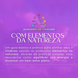 Imagem de capa para o Ebook ALINHANDO OS 7 CHAKRAS COM ELEMENTOS DA NATUREZA