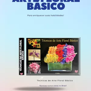Imagem de capa para o Ebook Técnicas da Arte Floral Básico