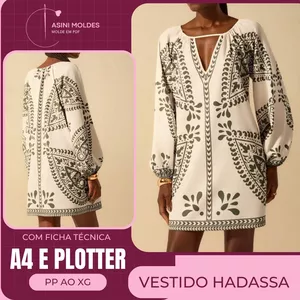 Imagem de capa para o Curso online VESTIDO HADASSA - Molde em PDF