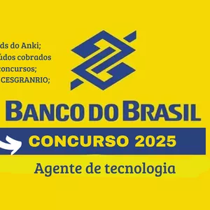Curso +700 FLASHCARDS - CONCURSO BANCO DO BRASIL - AGENTE DE TECNOLOGIA