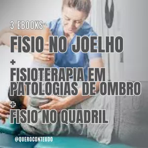 Imagem de capa para o Ebook 3 ebooks de Fisioterapia: Joelho + Ombro + Quadril [com exercícios em vídeos]