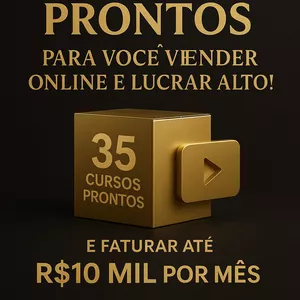Imagem do curso 35 cursos prontos para você vender online e lucrar alto!