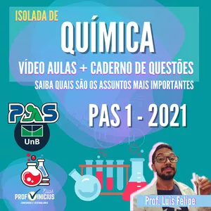Imagem de capa para o Curso online ISOLADA DE QUÍMICA PARA O PAS 1 - 2021 