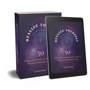 Cover image for Ebook Realize Yourself  - Self-Knowledge Tool 50 Therapeutic Questions for the Journey of Personal Transformation + Bonus