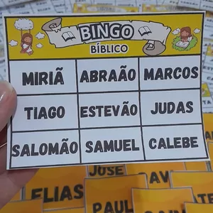 Imagem de capa para o Ebook BINGO DE PERSONAGENS BÍBLICOS | ARQUIVO EM PDF PARA CULTO INFANTIL E EBD
