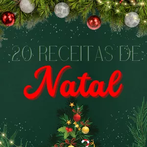 Imagem de capa para o Ebook Culinária Natalina: Um Guia Completo com 20 receitas de Natal deliciosas.