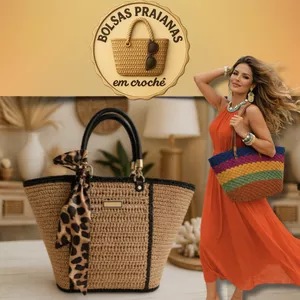 Imagem de capa para o Curso online Bolsas Praianas em Crochê ☀️🌴