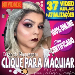 Imagem de Clique Para Maquiar (Curso de Maquiagem) criado por Deliete na hotmart