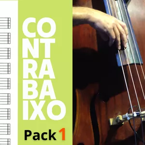 Imagem de capa para o Ebook Partituras Gospel para Contrabaixo Acústico - Pack 1