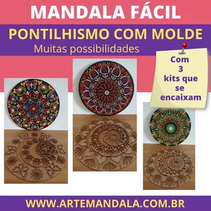 Imagem de capa para o Curso online Curso Mandala Fácil em pontilhismo