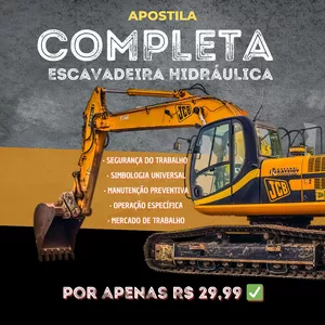 Imagem do curso Apostila do operador de escavadeira hidráulica 