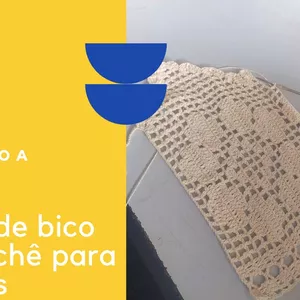 Imagem de capa para o Curso online Curso de bico de crochê para colchas,caminho de mesa e almofadas.