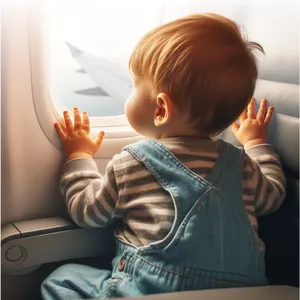 Imagem de capa para o Curso online Viagens de Avião Com Bebês e Crianças Pequenas