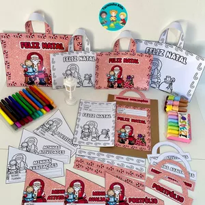 Imagem de capa para o Ebook Kit capas de atividades tema Papai Noel