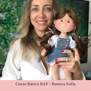 Imagem de capa para o Curso online Curso Básico Boneca de Pano Sofia