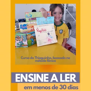 Imagem de capa para o Ebook Ensine a Ler em menos de 30 dias