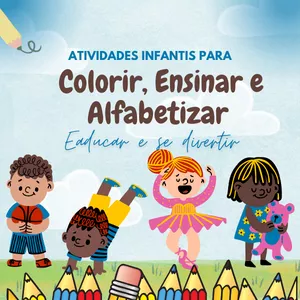 Imagem de capa para o Ebook Atividades Infantil pra Educar e se Divertir