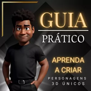 Imagem de capa para o Ebook Guia Prático - Aprenda Criar Personagens 3D