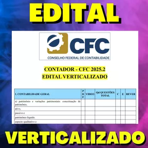 Imagem de capa para o Ebook CONTADOR - CFC 2025.2 - EDITAL VERTICALIZADO