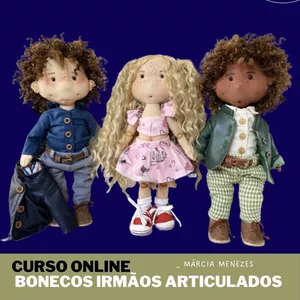 Imagem de capa para o Curso online Curso Bonecos Irmãos Articulados 