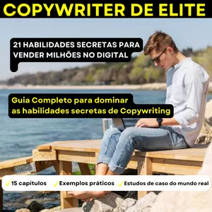 Imagem de capa para o Ebook Copywriter de Elite - 21 Habilidades Secretas para Vender Milhões no Digital